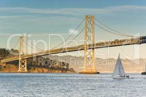 Sunset on Bay Bridge