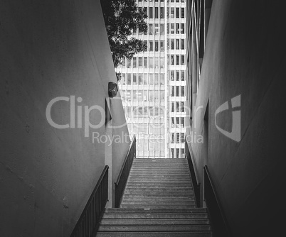 stairs and skyscraper