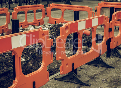 Vintage looking Street barrier