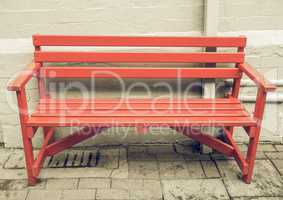 Vintage looking Red bench