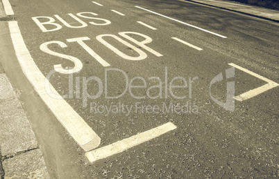 Vintage looking Bus stop