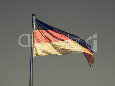 Vintage looking German flag