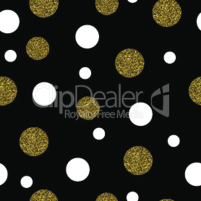 Festive Seamless Pattern Gold