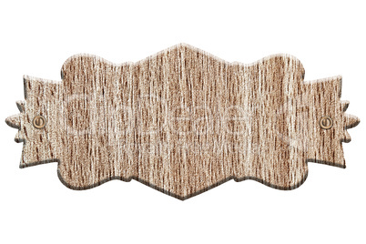 Empty wooden plank light wood isolated on white background