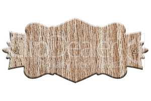 Empty wooden plank light wood isolated on white background