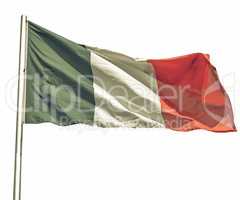 Vintage looking Italian flag