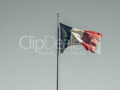 Vintage looking Italian flag Vintage looking Italian flag