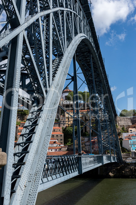 Dom Luise I bridge at the Douro River, 23. may 2014 city Porto o