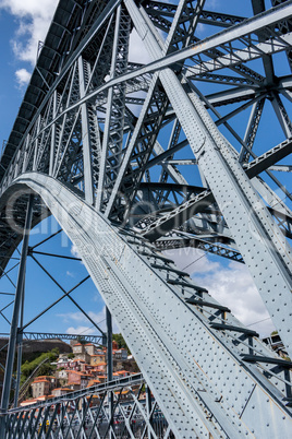 Dom Luise I bridge at the Douro River, 23. may 2014 city Porto o