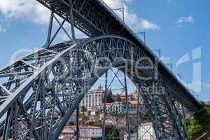 Dom Luise I bridge at the Douro River, 23. may 2014 city Porto o