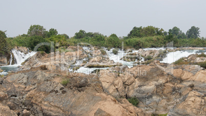 Li Phi Wasserfälle, Don Khone Island, Laos, Asien