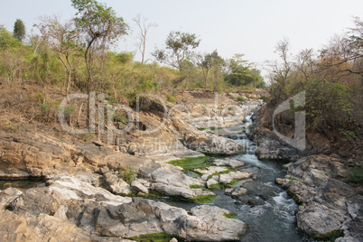 Landschaft auf Don Khone Island, Laos, Asien