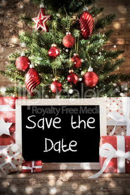 Christmas Tree With Text Save The Date