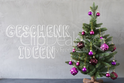 Christmas Tree, Cement Wall, Geschenk Ideen Means Gift Ideas