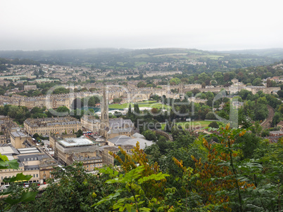 Aerial view of Bath