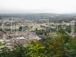 Aerial view of Bath