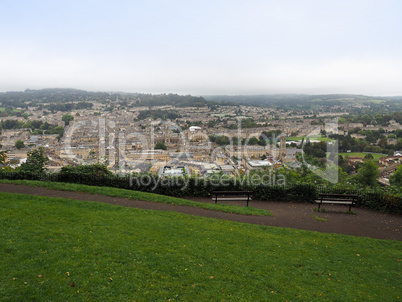 Aerial view of Bath