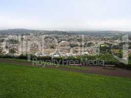 Aerial view of Bath