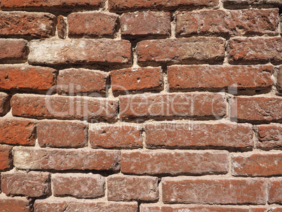 Red brick wall background