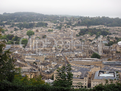 Aerial view of Bath