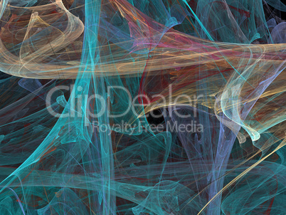 image of one Digital Fractal on Black Color image of one Digital Fractal on Black Color