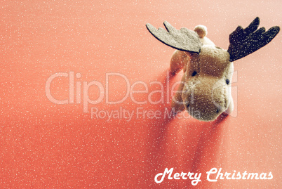 Vintage looking Christmas deer