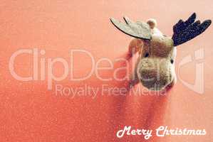 Vintage looking Christmas deer