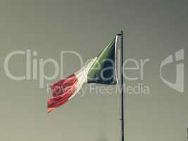 Vintage looking Italy flag