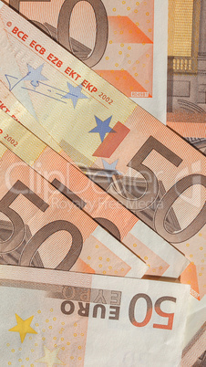 Fifty Euro notes