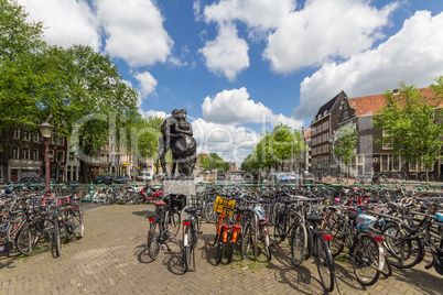 Canals of Amsterdam, capital city of the Netherlands