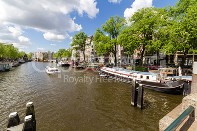 Canals of Amsterdam, capital city of the Netherlands