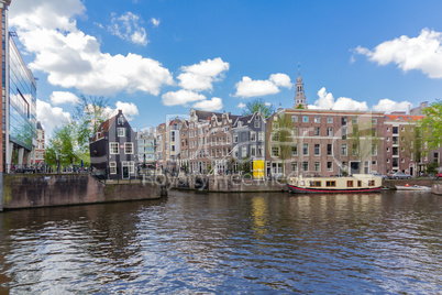 Canals of Amsterdam, capital city of the Netherlands