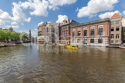 Canals of Amsterdam, capital city of the Netherlands