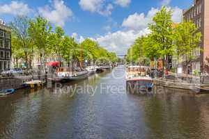 Canals of Amsterdam capital city of the Netherlands