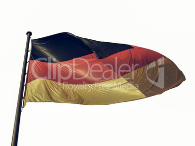 Vintage looking German flag