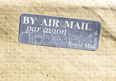 Vintage looking Airmail picture