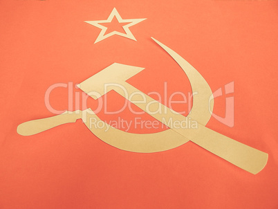 Vintage looking CCCP Flag