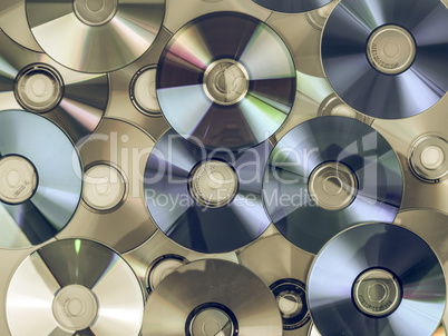 Vintage looking CD DVD DB Bluray disc