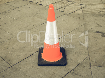 Vintage looking Traffic cone