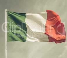 Vintage looking Italy flag