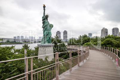 Statue of liberty in Odaiba, Tokyo