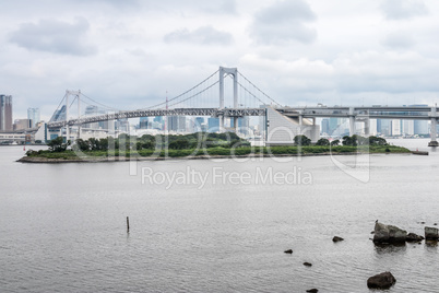 Rainbow bridge in Odaiba, Tokyo