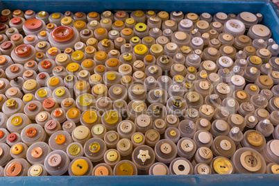 Selection of multi colour buttons