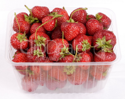 many Strawberry in plastic container