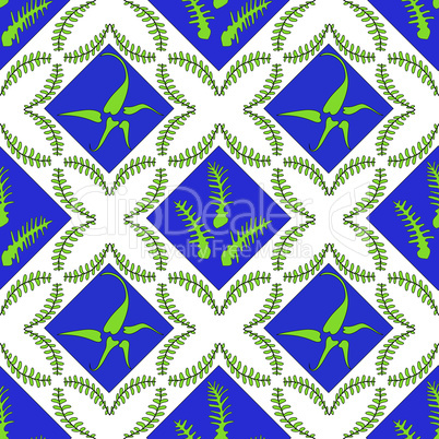 Fern Leaves Seamless Pattern
