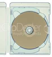 Vintage looking Bluray disc isolated