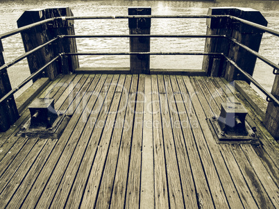 Vintage looking Deck pier