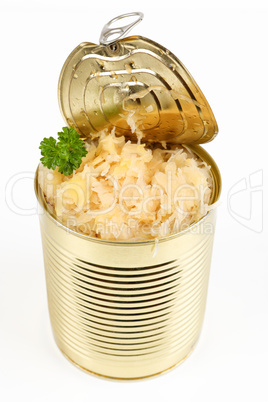 Sauerkraut in Konservendose