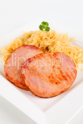 Kassler mit Sauerkraut