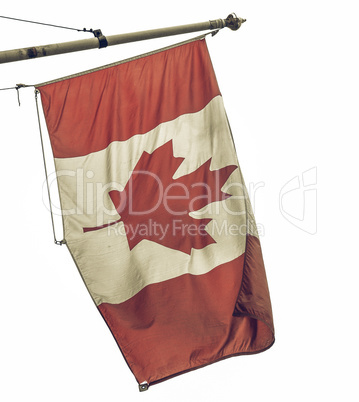 Vintage looking Canada flag